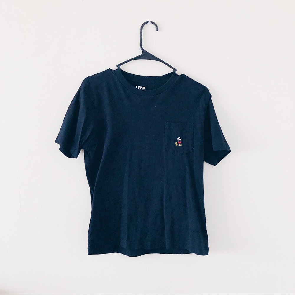 uniqlo mickey mouse embroidered tee